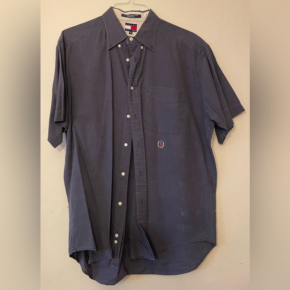 Tommy Hilfiger Men's Dark Blue Casual Shirt